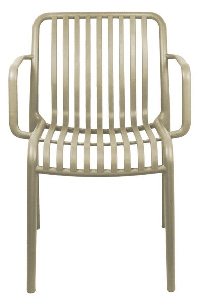 Градински стол, Zoi, капучино, 57.5x54x79 см