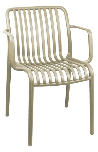 Градински стол, Zoi, капучино, 57.5x54x79 см