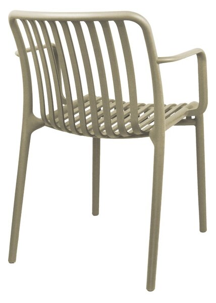 Градински стол, Zoi, капучино, 57.5x54x79 см