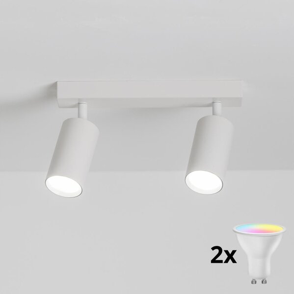Brilagi - LED RGBW димируемо точково осветително тяло SELE 2xGU10/4,8W/230V бяло