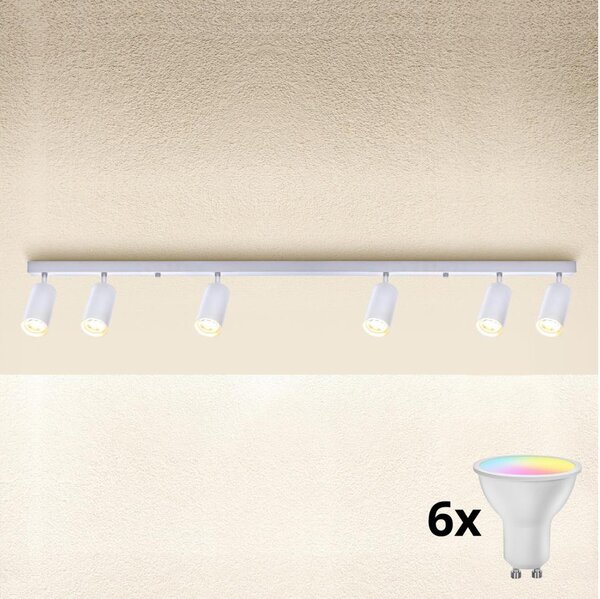 Brilagi - Димируемо LED точково осветително тяло SELE 6xGU10/6,5W/230V бяло