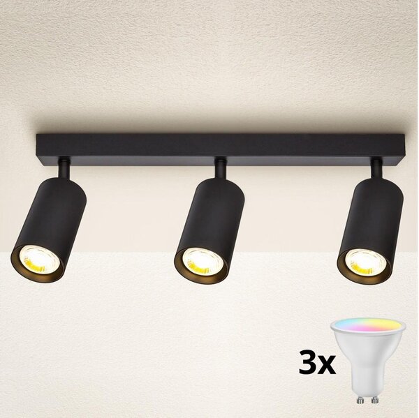 Brilagi - LED димируемо точково осветително тяло SELE 3xGU10/4,8W/230V черно