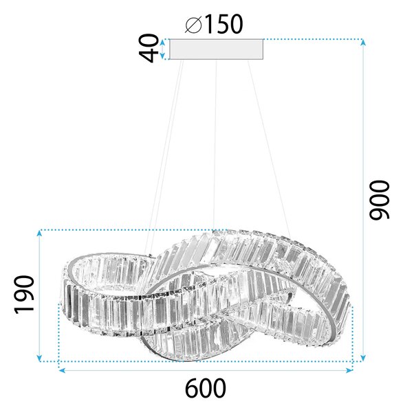 Пендел LED APP1538-CP GOLD