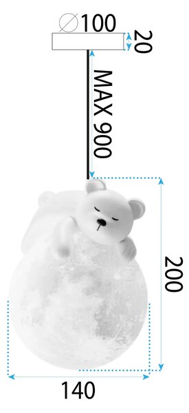 Пендел WHITE BEAR APP1597-1CP