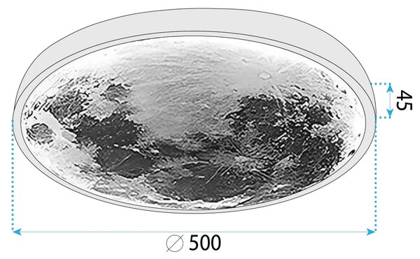 Плафон APP1806-CW Moon LED White