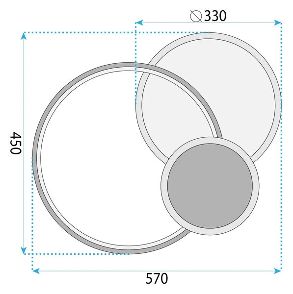 Плафон APP1709-C Black LED
