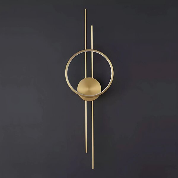 СТЕННА ЛАМПА LED APP1781-W BRUSH GOLD