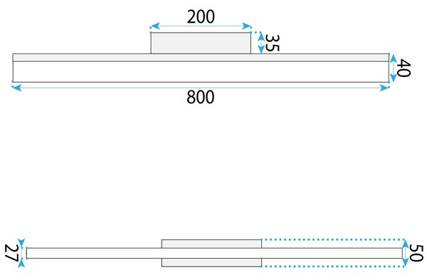 Аплик LED 80CM APP1850-1W GOLD