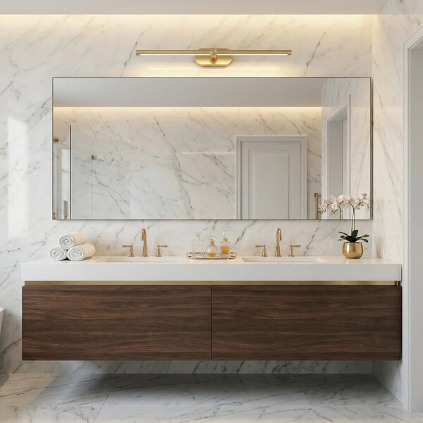 LED аплик за баня APP1893-1W 60 cm BRUSH GOLD