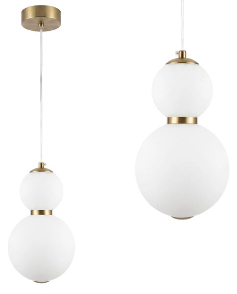 LED висящ полилей LHJ112-2CP четкано злато