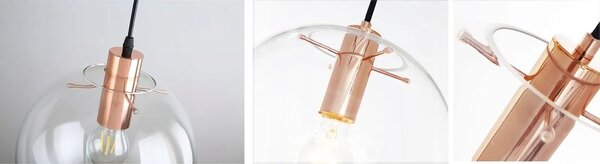 Висяща лампа Lassi 20 cm Rose Gold