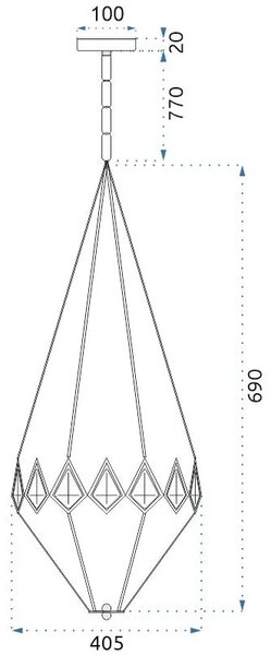 КРИСТАЛЕН ПОЛИЛЕЙ DIAMENT APP767-3CP