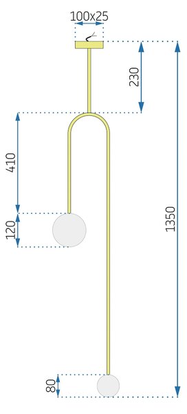 Лампа Gold APP964-2CP