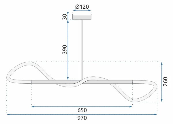 Лампа LED APP856-CP BLACK