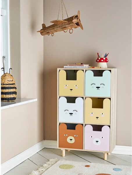 Детски скрин от масивна Пауловния в естествен цвят 55x88,5x25,5 cm Calle – Bloomingville Mini