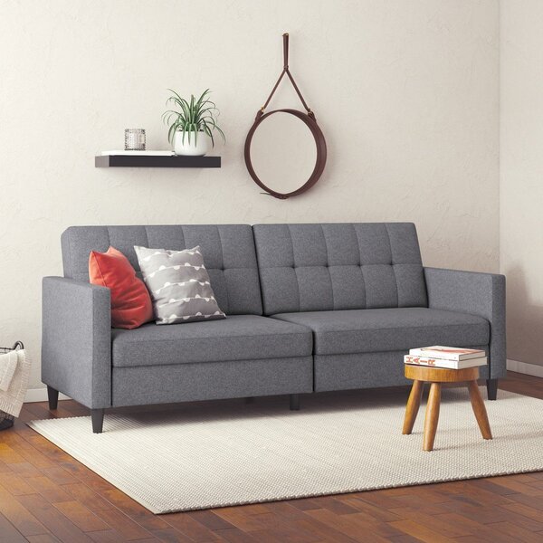 Сив сгъваем диван 203 cm Hartford – Støraa