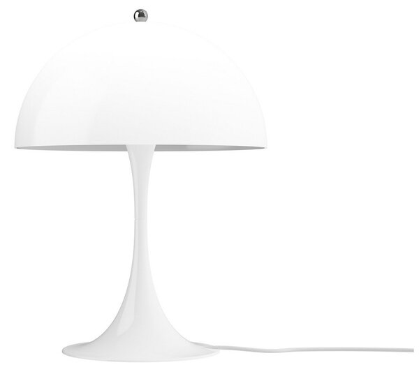Louis Poulsen Настолна лампа Panthella 320, бяла, Ø 32 cm, E14, Бял, Дневна/трапезария, Пластмаса, Модерен