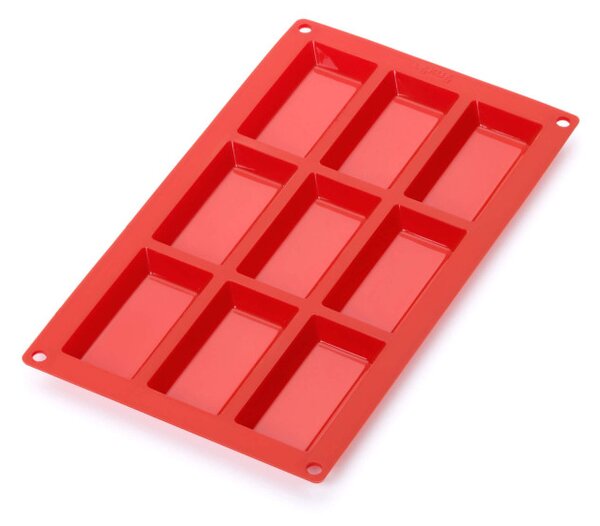 Форма за печене Lekue 1010165, 30x17.5x1.2 см, 315 мл, От -60 до +220C, Платинен силикон, Червен