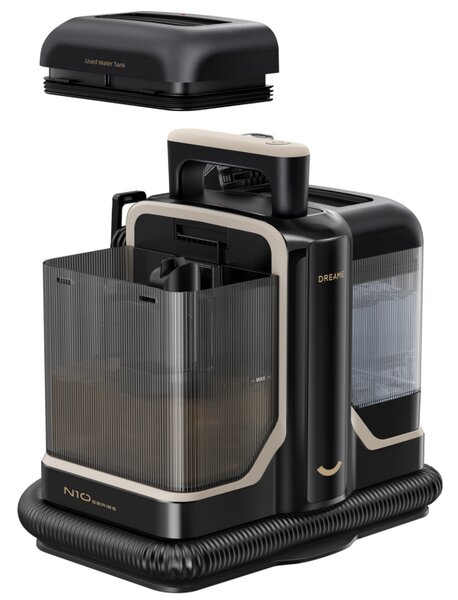 Прахосмукачка за пране на килими и тапицерия Dreame N10, 450W, 12000 Pa, 1.6/0.75 л, Почистване с гореща вода до 60°C, Самопочистване, Черен