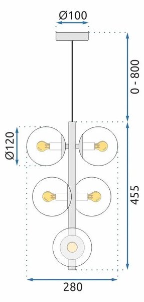 Лампа APP1163-6CP