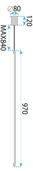 Плафон LED APP1414-C GOLD 100cm