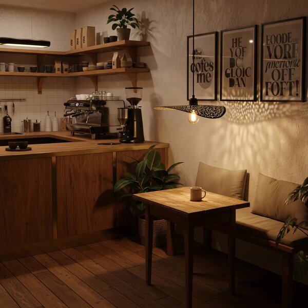 Плафон APP1468-1CP BLACK/OLD GOLD