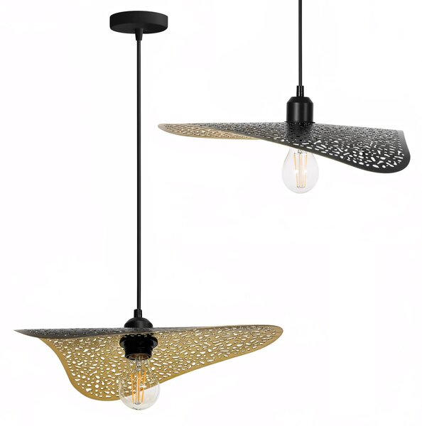 Плафон APP1468-1CP BLACK/OLD GOLD