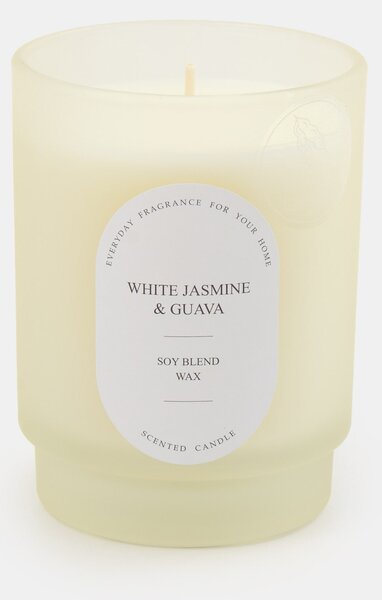 Sinsay - Ароматна соева свещ White Jasmine & Guava - бял