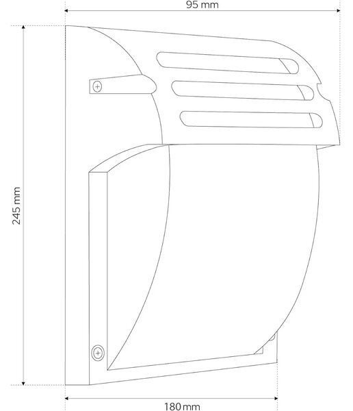 Аплик RSL013-1W Black