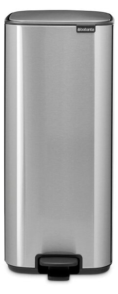 Кош за боклук Brabantia Bo Pedal 1010144, 30 л, Леко затваряне, Противоплъзгаща основа, Устойчив на пръстови отпечатъци, Инокс/Мат