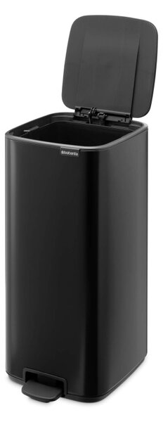 Кош за боклук Brabantia Bo Pedal 1010139, 30 л, Леко затваряне, Противоплъзгаща основа, Черен