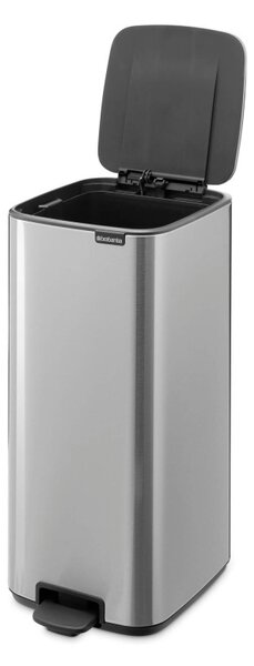 Кош за боклук Brabantia Bo Pedal 1010144, 30 л, Леко затваряне, Противоплъзгаща основа, Устойчив на пръстови отпечатъци, Инокс/Мат