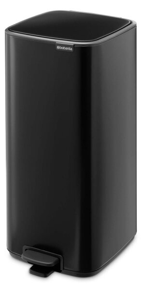 Кош за боклук Brabantia Bo Pedal 1010139, 30 л, Леко затваряне, Противоплъзгаща основа, Черен