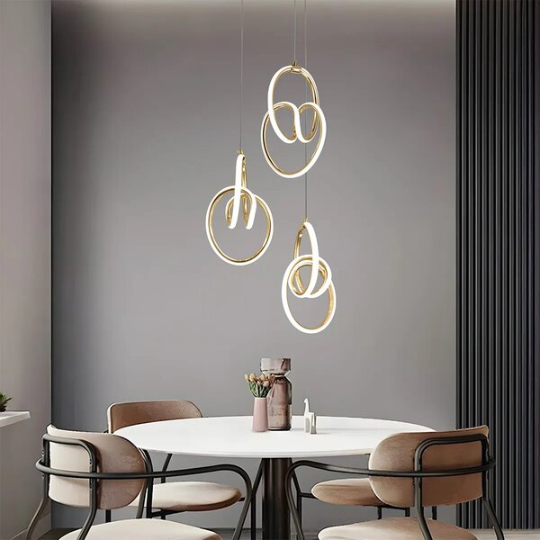 Висяща LED лампа G082-3CPR Gold