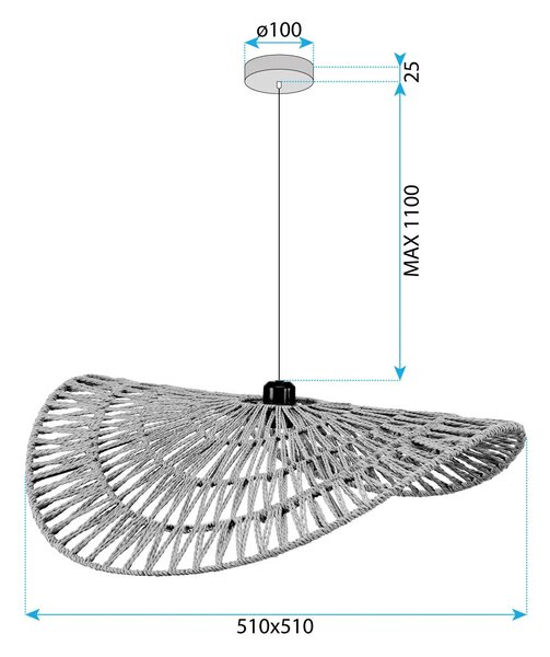 Пендел BOHO APP1739-1CP 50CM