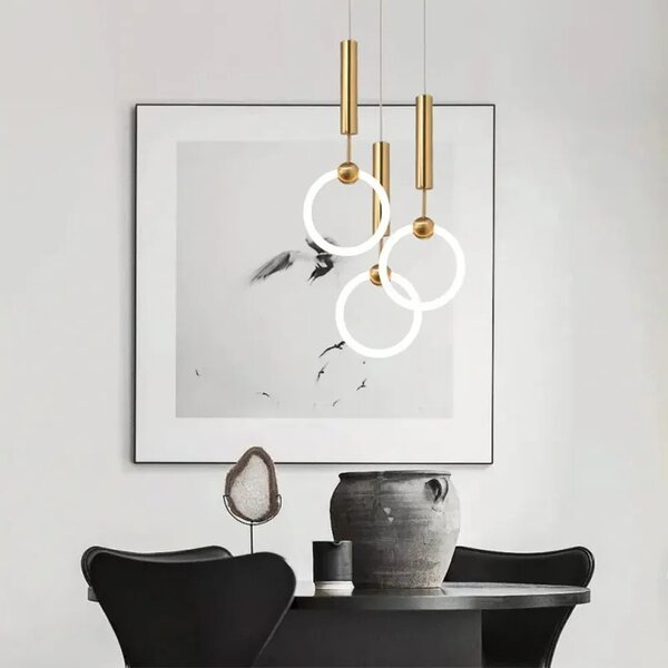 Висяща LED лампа LHJ059-1CP Brush Gold