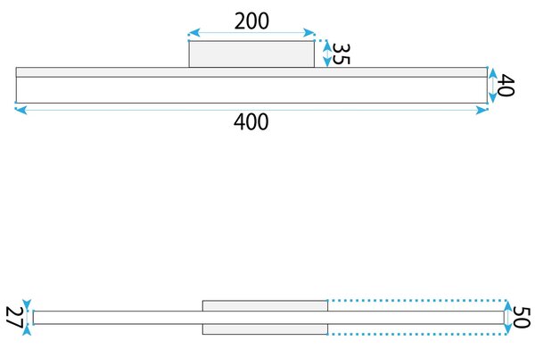 Аплик LED 40CM APP1848-1W GOLD