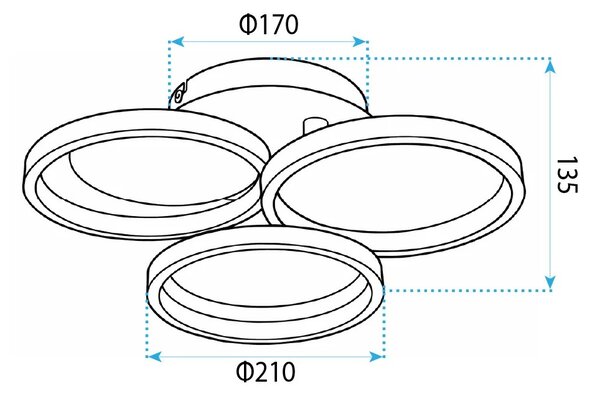 Стенна лампа аплик LED APP1919-W Black