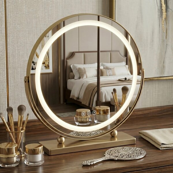 Огледало LED MAKE-UP L.Gold 40 cm