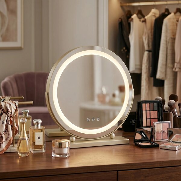 Огледало LED MAKE-UP L.Gold 40 cm