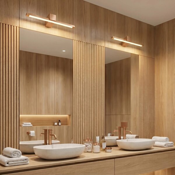 LED аплик за баня SWE052-1W 40cm COPPER BRUSH