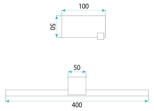 LED аплик за баня SWE049-1W 40 cm Black