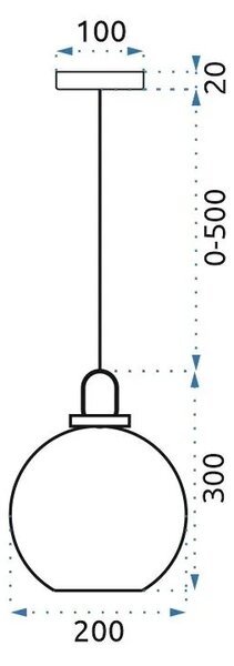 Пендел сфера 20cm APP629-1CP