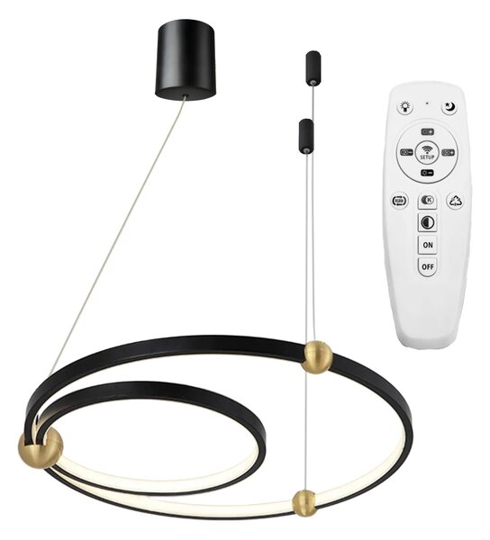 Висящ пендел Black Ring led + дистанционно управление APP692-30-50