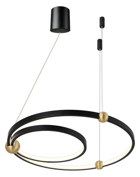 Висящ пендел Black Ring led + дистанционно управление APP692-30-50