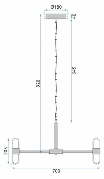 Пендел LED APP770-6C