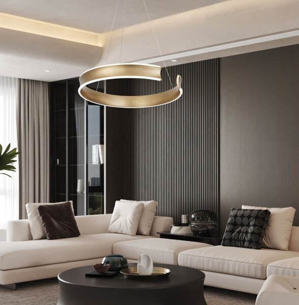 LED полилей на кабел MARLEN LED/36W/230V златен