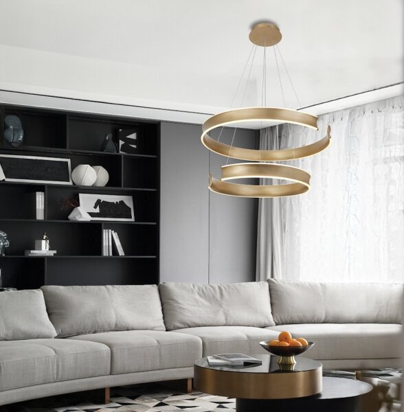 LED полилей на кабел MARLEN LED/84W/230V златист