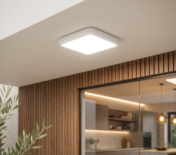 Brilagi -LED Таванно осветително тяло за баня ZENNA LED/18W/230V 28,5x28,5 cm IP44 бяло