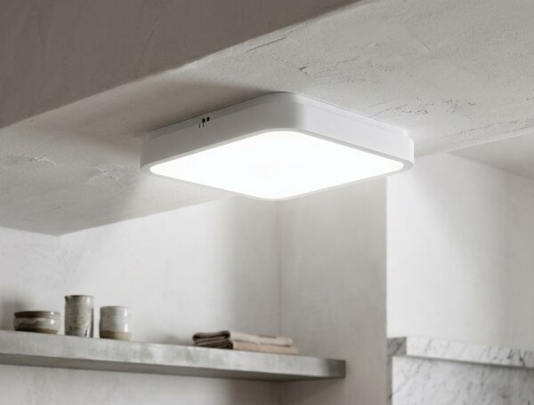 BRILAGI - LED плафон за баня ZENNA LED/24W/230V 34,5x34,5 см IP44 бял